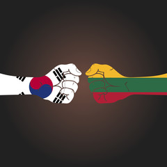 Conflict between countries: South Korea vs Lithuania