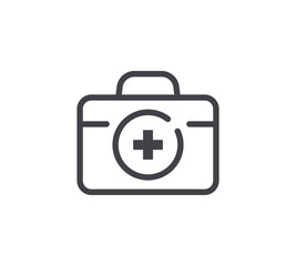 Health Kit Line Icon. Editable Stroke.