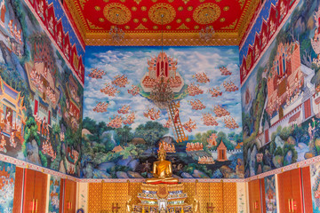 Buddha statue in buddhist temple Wat Lo Sutthawat