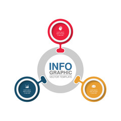 Vector infographic template for diagram, graph, presentation, chart, business concept with 3 options.