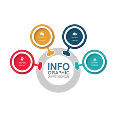 Vector infographic template for diagram, graph, presentation, chart, business concept with 4 options.