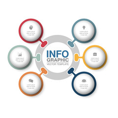 Vector infographic template for diagram, graph, presentation, chart, business concept with 6 options.