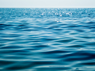 Sea with smooth waves