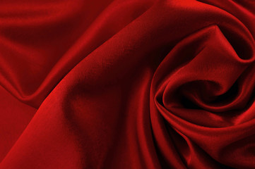 Obraz premium Abstract silk luxury background, piece of cloth, deep red cloth texture