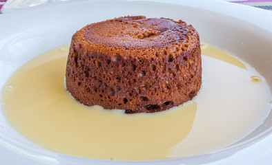  coulant au chocolat sauce vanille 