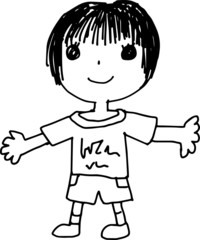 Children of graffiti-style girl