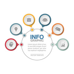 Vector infographic template for diagram, graph, presentation, chart, business concept with 6 options.