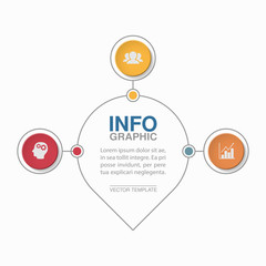 Vector infographic template for diagram, graph, presentation, chart, business concept with 3 options.