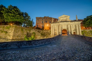 Fototapeta na wymiar Porta San Giacomo in Bergamo...