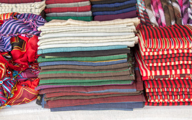 Examples of fabric of various color and type