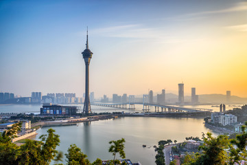 Macao urban skyline