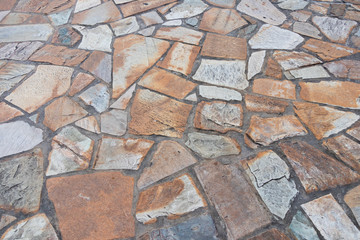 Floor tiles and brickwork pattern texture background for decorating