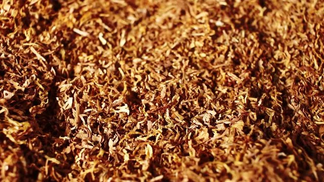 Tobacco grains rotating pattern macro texture background backdrop footage video.