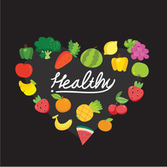 food healthy vector design