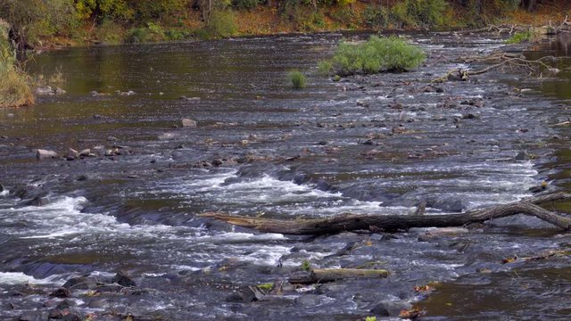Herbst an dem Fluss Nahe in Bad Kreuznach Bad M&uuml;nster.