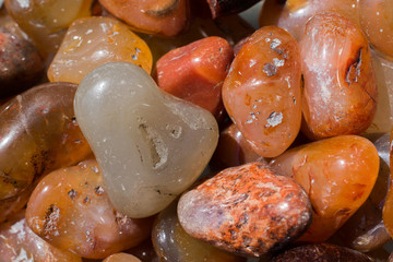 Agate gemstone as  mineral rock specimen