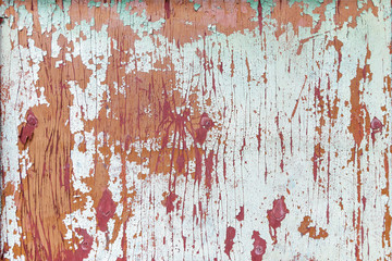 old Board with peeling paint