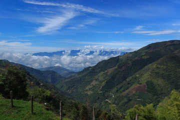 view on the colombian andes