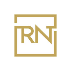 two letter logo line square RA TO RZ