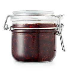 jar of homemade strawberry jam