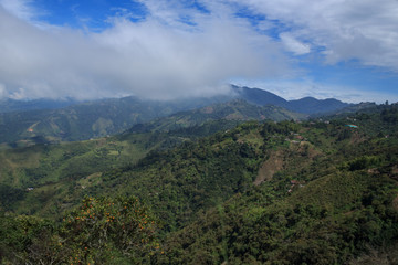 view on the colombian andes