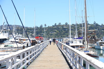 Fototapeta premium Marina in Sausalito - An Idyllic Town near San Francisco