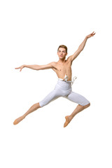Fototapeta na wymiar handsome ballet artist