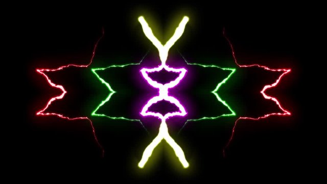 ornamental rainbow lightning light kaleidoscope pattern animation loopable New quality retro vintage holiday native colorful universal motion dynamic joyful music video