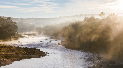 Morning Fog over the Avon River near Toodyay in Western Australia