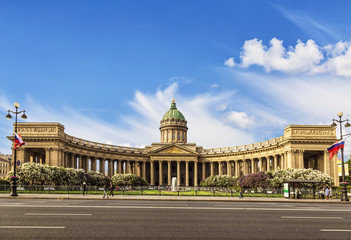 Obraz premium Kazansky cathedral in Saint Petersburg, Russia
