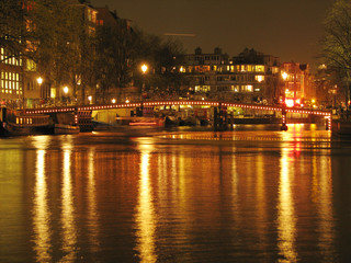 Amsterdam at night