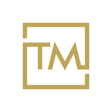 two letter logo line square TA TO TZ