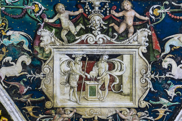 Interior of Siena cathedral in Italy