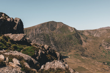 Fototapeta na wymiar Mountains of Snowdonia in Wales UK