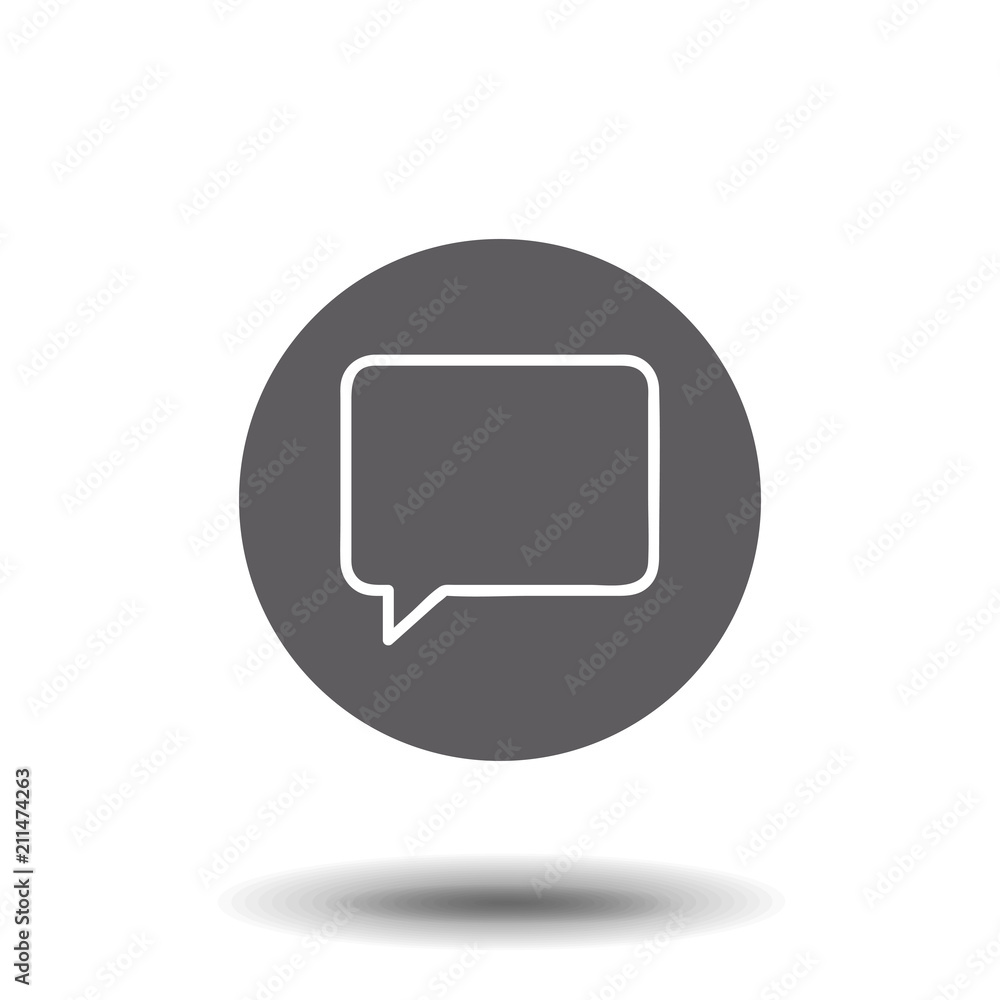 Poster speech bubbles icon flat icon. single high quality outline symbol of info for web design or mobile a
