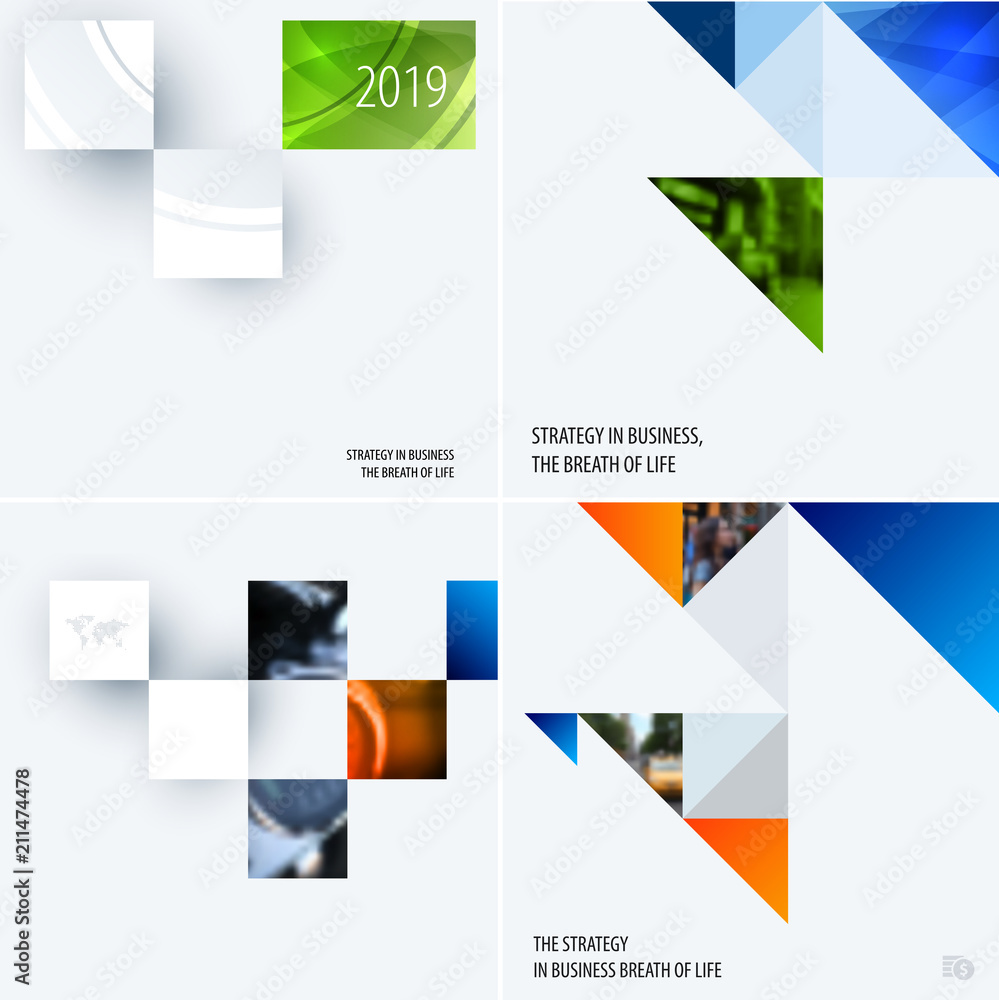Poster abstract design of colourful vector elements for modern background with rectangular shapes for busin