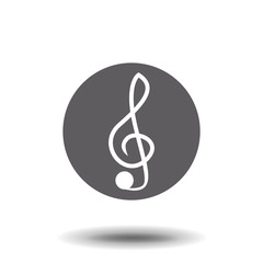 Fototapeta premium Music note vector icon