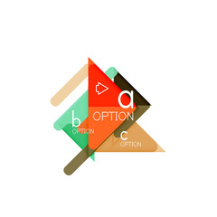 Triangle data visualization design, option infographic layout