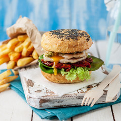 Italian Style Turkey Burger