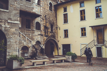 Limone sul Garda. Italian architecture.