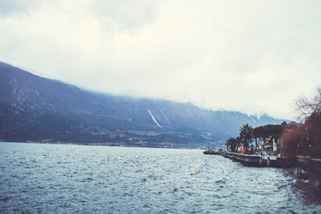 Limone sul Garda. Italian architecture.
