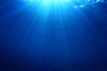 Abstract blue underwater background 