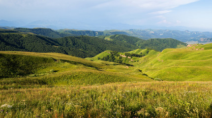 Fototapeta na wymiar Mountain landscape in Caucasus