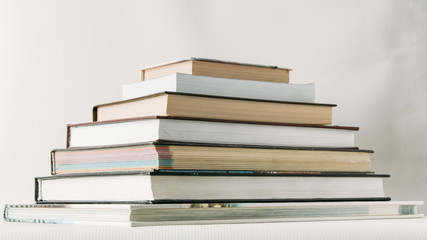 Pyramid of books