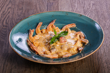 Shrimp cocktail with sauce