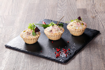 Russian salad canape