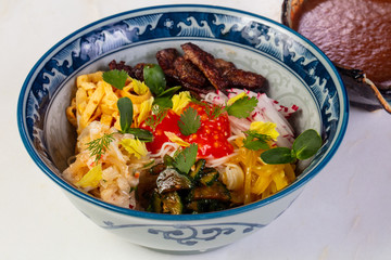 Crab poke with sauce