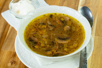 Tasty chestnut soup