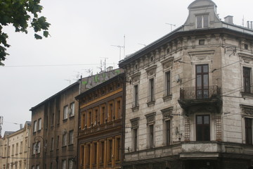 Fototapeta na wymiar Alte Häuser in Krakau, Krakow, Cracow