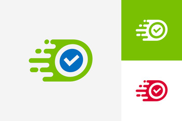 Fast Check Logo Template Design Vector, Emblem, Design Concept, Creative Symbol, Icon